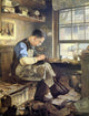 Jefferson David Chalfant The Shoemaker, 21"x28" Wall Decal