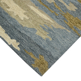 Abstract Gunter Area Rug, Water Blue, 8' x 10', Abstract