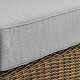 Bradenton Outdoor Wicker Chaise Lounge, Gray