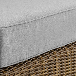 Bradenton Outdoor Wicker Chaise Lounge, Gray