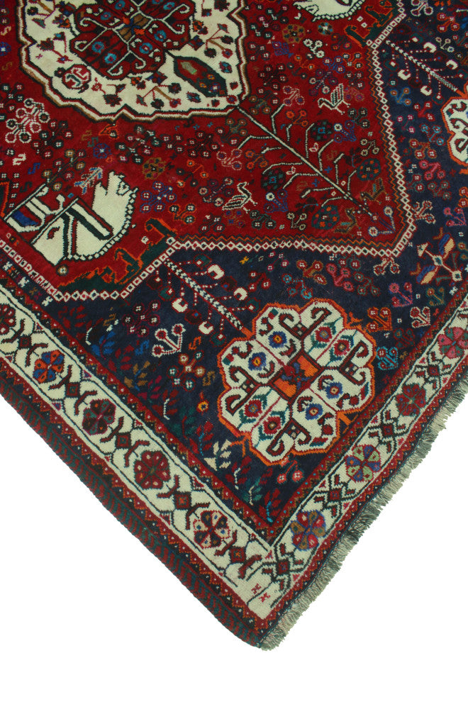 Fine Vintage Distressed Creighto Red Rug