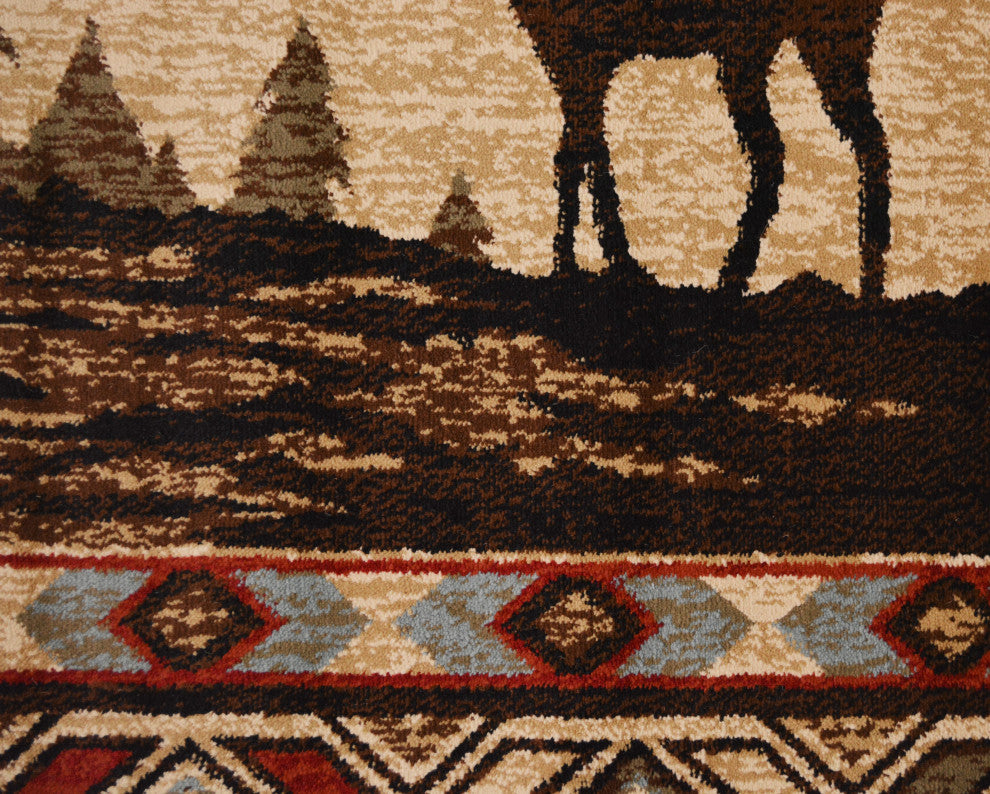 American Destination Deer River Lodge Area Rug, 7'10"x9'10"