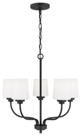 Generation Lighting 3102805 Windom 5 Light 20"W Chandelier - Midnight Black