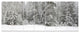 Foggy Winter Forest Panorama, Landscape Canvas Art Print, 83"x32", 7 Panels