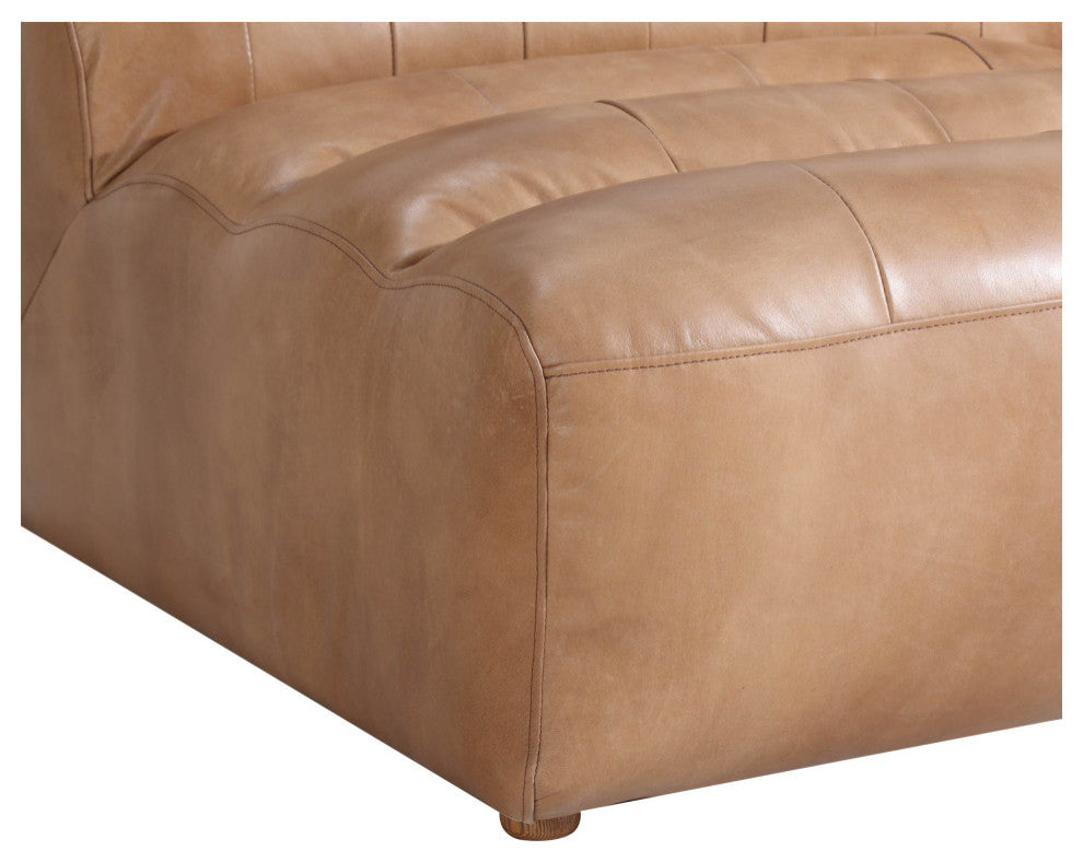 Ramsay Leather Slipper Chair Tan