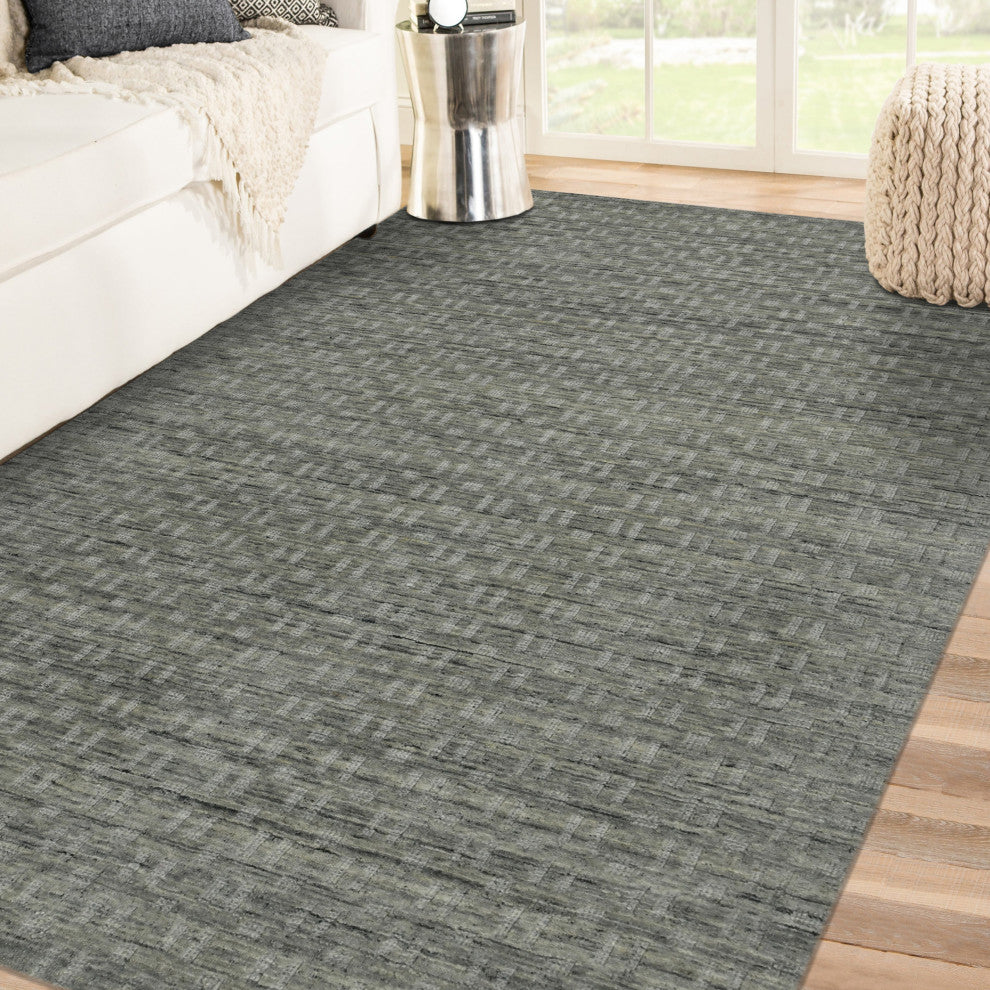 Houston Aliya Area Rug, Gray, 5' x 7'6", Geometric