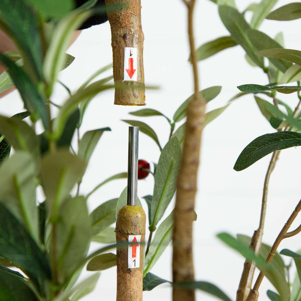 6ft. Artificial Olive Tree With Natural Trunk