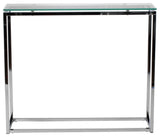 Sandor Console Table, Clear Glass/Chrome