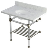KVPB3630MAB8 36" Console Sink with Acrylic Legs (8", 3 Hole)