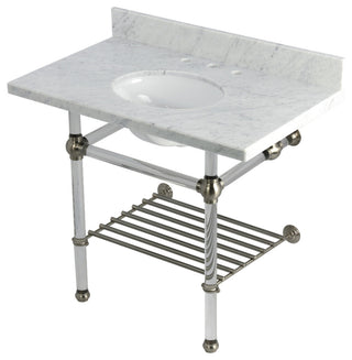 KVPB3630MAB8 36" Console Sink with Acrylic Legs (8", 3 Hole)