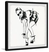 "Bend and Buckle" Framed Painting Print, 12"x12"