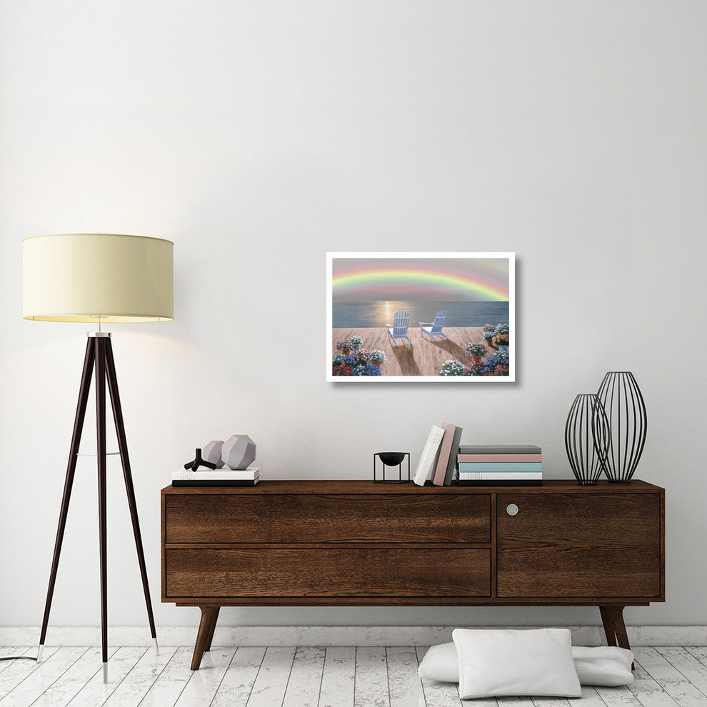 "Rainbow Wishes" Digital Paper Print by Diane Romanello, 32"x22"
