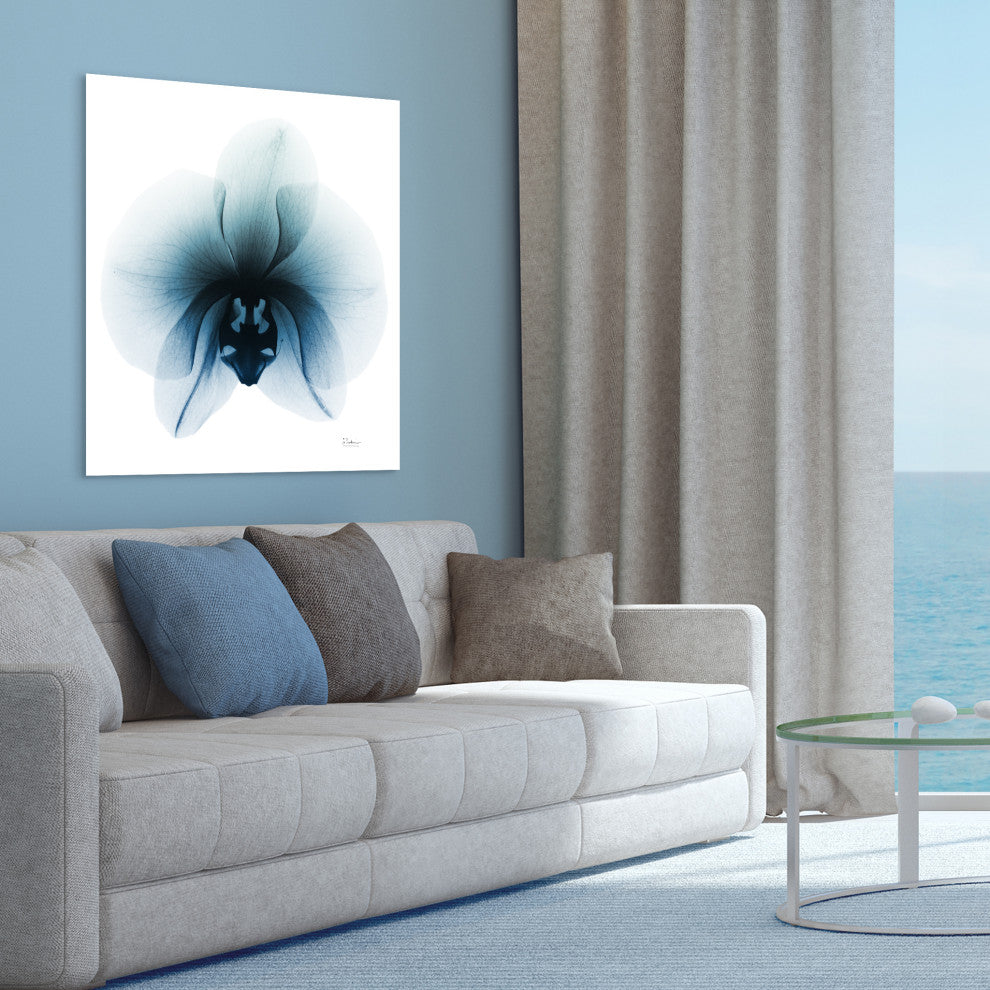 "Glacial Orchid" Frameless Free Floating Panel Graphic Wall Art, 38"x38"