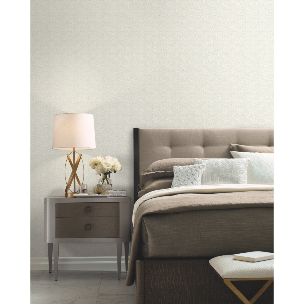 Beige High Society Wallpaper