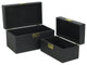 Midnight Charm Keepsake Boxes, Set of 2, Black
