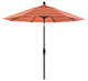 9' Bronze Collar Tilt Crank Lift Aluminum Umbrella, Sunbrella, Dolce Mango