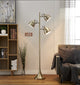 Caprice 64" LED Floor Lamp, Antique Satin Brass