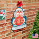 Merry Christmas Santa Red Ball Personalized Door Hanger