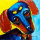 "Dog I" Wall Art, 24"x24"