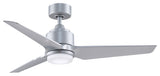 Fanimation TriAire Custom Ceiling Fan with LED Light, Silver, 48"