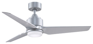 Fanimation TriAire Custom Ceiling Fan with LED Light, Silver, 48"