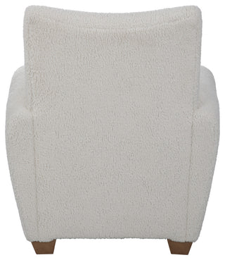 Uttermost Teddy White Shearling Accent Chair
