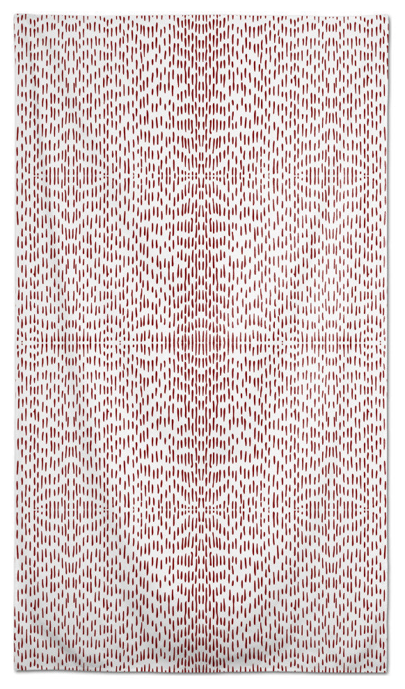 Red Dashes 58 x 102 Outdoor Tablecloth