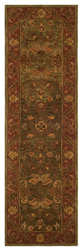 Safavieh Golden Jaipur Gj250A Rug, Green/Rust, 2'3"x4'0" Oval