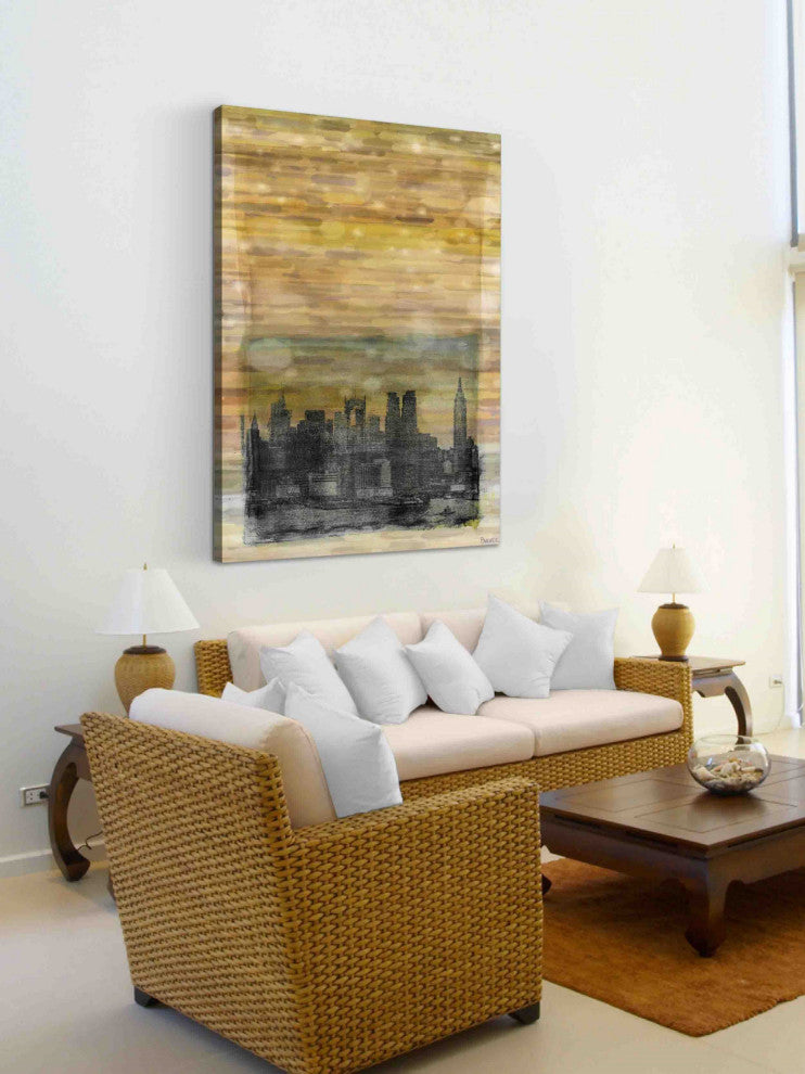 "Shaded NYC" Print on Canvas, 24"x36"