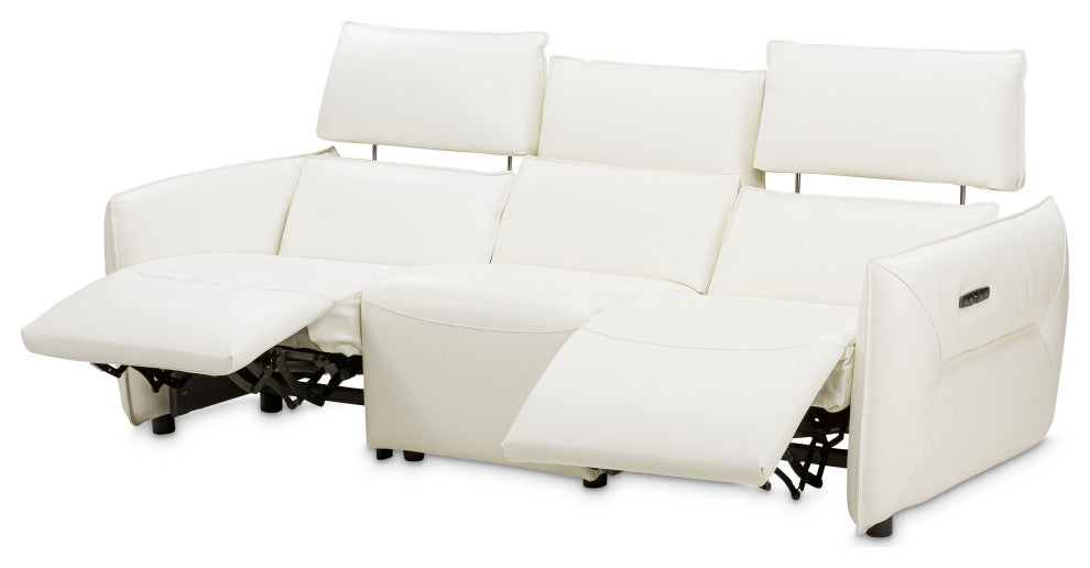 Mia Bella Verona 3-Piece Sectional Sofa - Snow