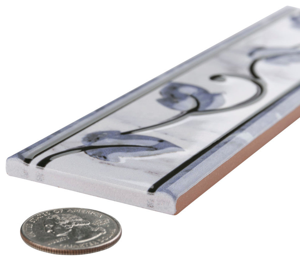 Aroas Listello Gris Ceramic Wall Trim