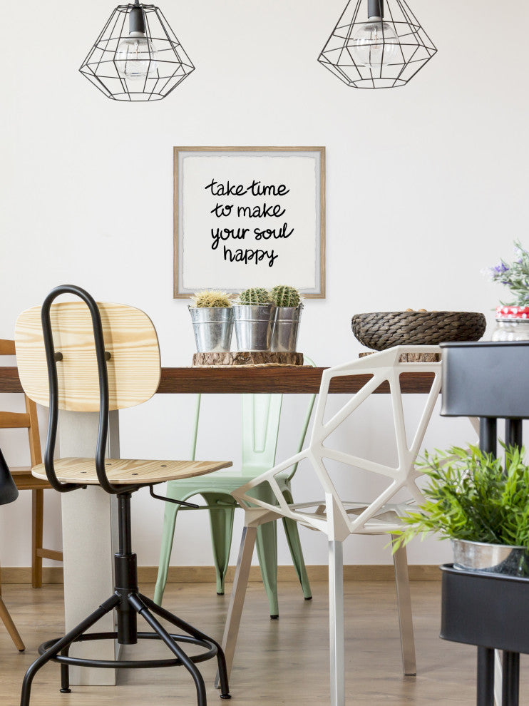 "Take Time" Framed Painting Print, 24x24
