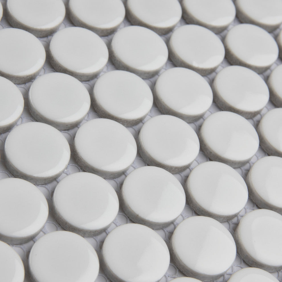 Metro Penny Porcelain Mosaic Floor and Wall Tile, Sample