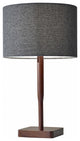 Cozy Cabin Walnut Wood Finish Table Lamp