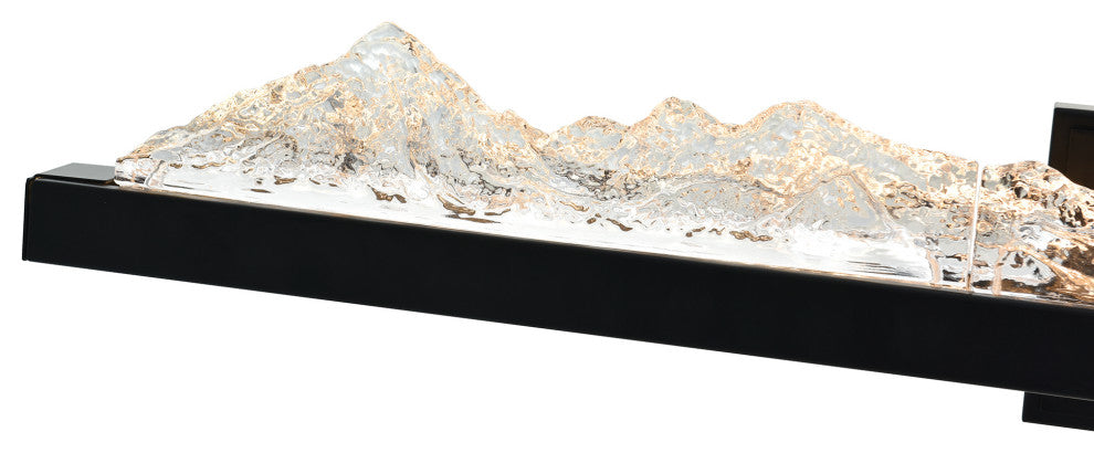 Himalayas Integrated LED Vanity Light, Black, 36 Inches