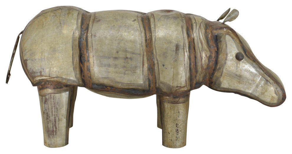 Discontinued Iron Hippopotamus - Brown