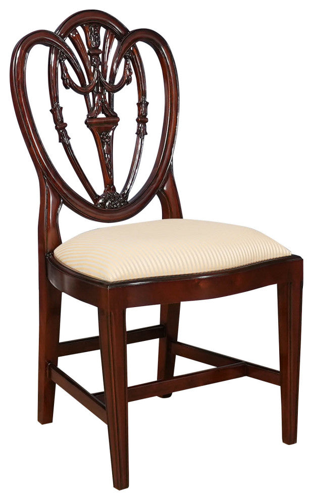 Carved Shield Back Side Chair