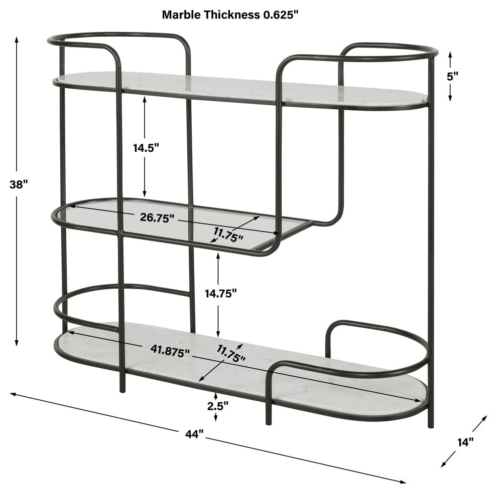 Uttermost Trolley Bar Console