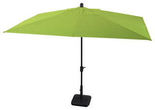 10'x6.5' Rectangular Auto Tilt Market Umbrella, Antique Bronze Frame, Sunbrella