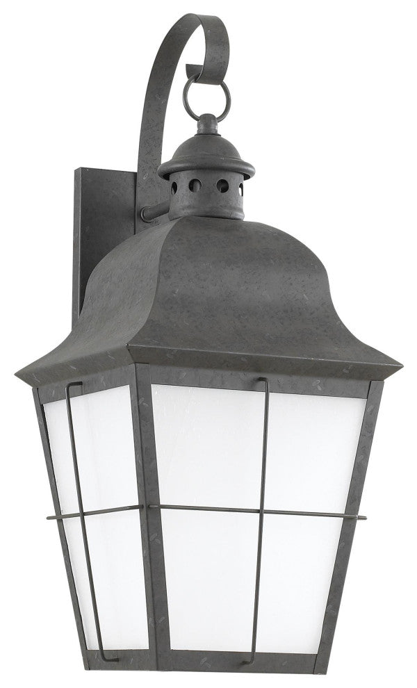 Chatham 1-Light Outdoor Wall Lantern, Oxidized Bronze