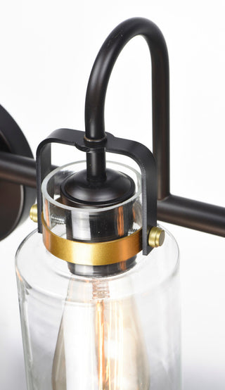 Maxim 30172CL Magnolia 3 Light 18"W Bathroom Vanity Light - Bronze / Gold