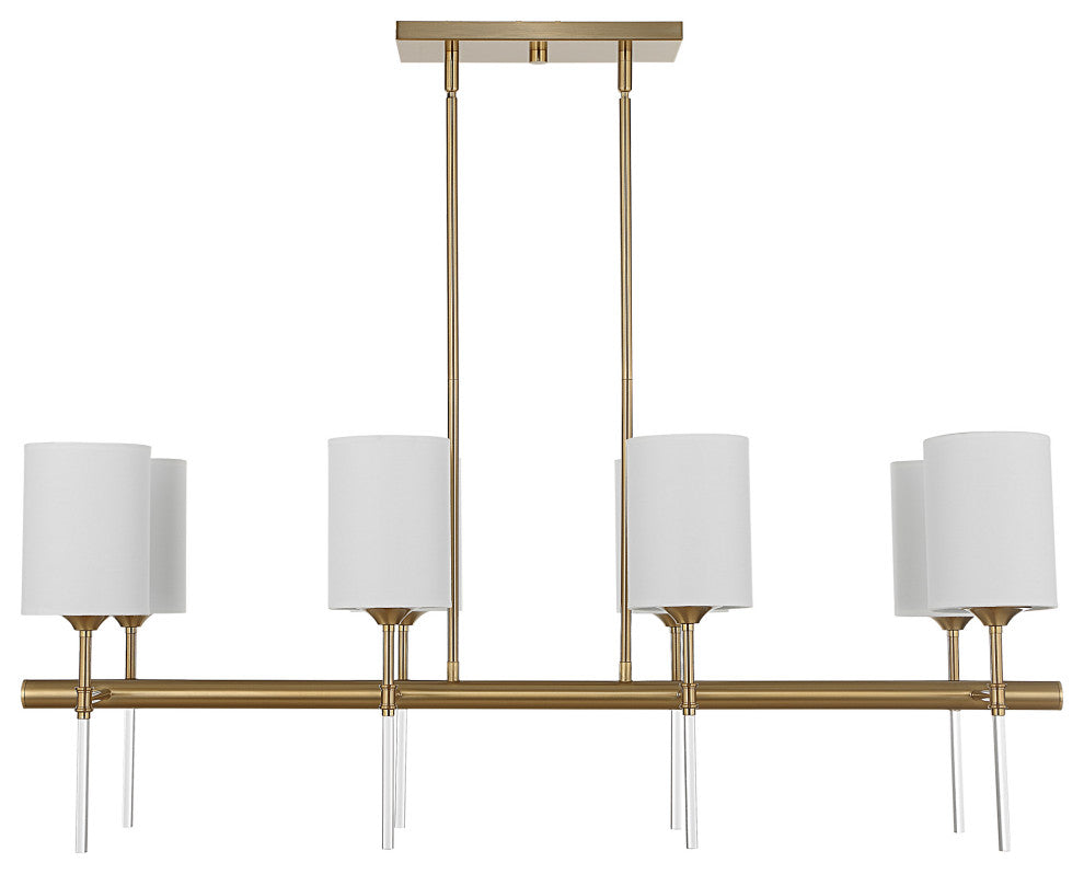 Uttermost Awyr 8 Light Linear Chandelier