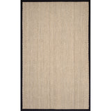 Nuloom Larnaca Seagrass Herringbone Indoor/Outdoor Area Rug, Black 12'x15'