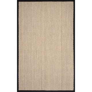 Nuloom Larnaca Seagrass Herringbone Indoor/Outdoor Area Rug, Black 12'x15'