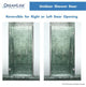 DreamLine Unidoor 29"-30" Frameless Hinged Shower Door, Clear Glass, Chrome