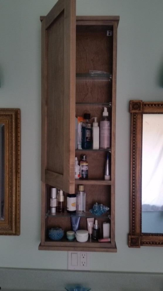 30" Orpheus  On the wall Cabinet with 12" open shelf 3.5" deep