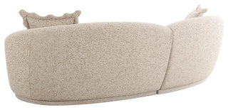 Marion Two-Tone Textured Boucle  Sectional, 4 Person