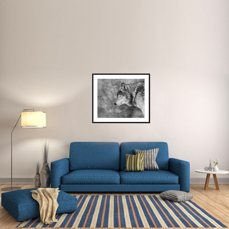 "Let It Snow" Framed Digital Print by Victoria Ivanova, 44x37"