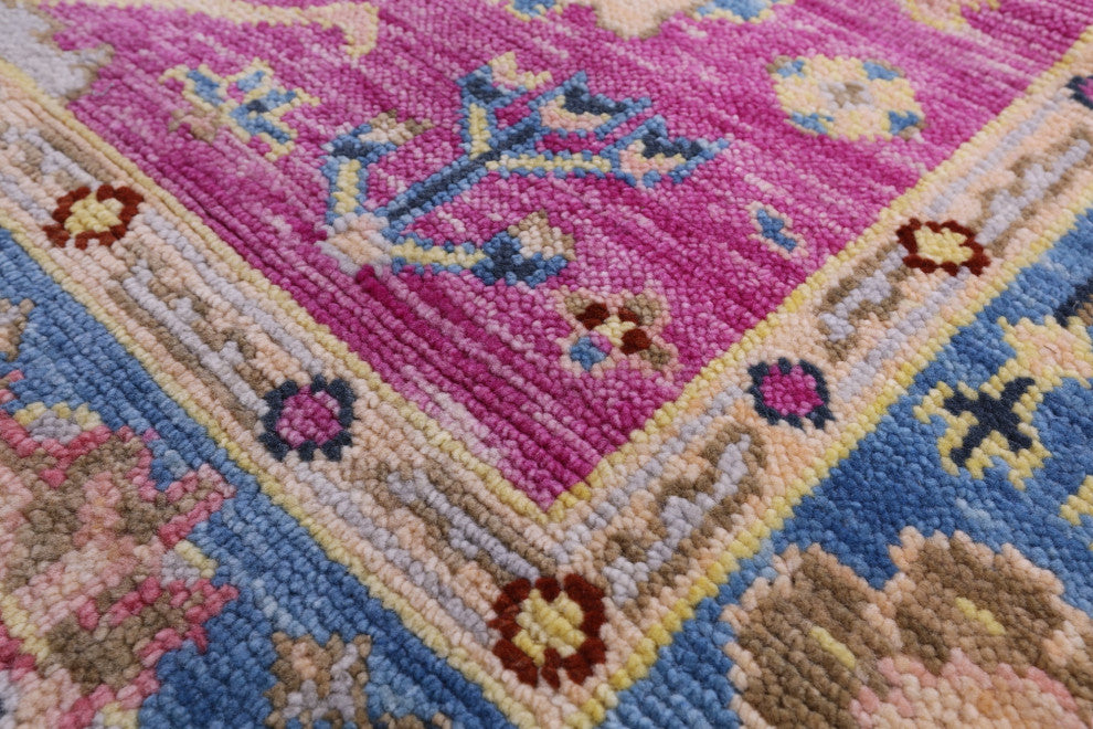 Turkish Oushak Hand Knotted Wool Rug 5' 2" X 8' 1" - Q15353