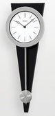 Seiko Clocks, 23" Modern Art Clock With Pendulum